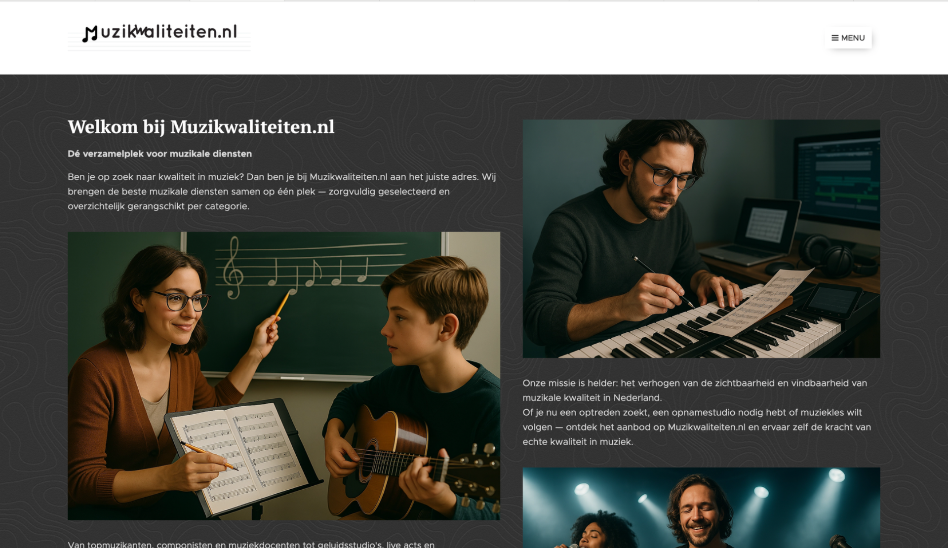 De verzamelplek voor muzikale diensten.